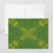 Schmetterling des Grüns Postkarte (Vorne/Hinten)