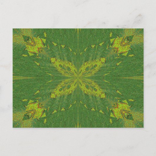 Schmetterling des Grüns Postkarte (Vorderseite)