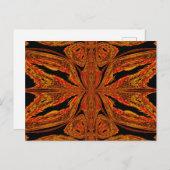 Schmetterling des Sonnenuntergangs Postkarte (Vorne/Hinten)