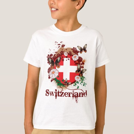 Schmetterling die Schweiz T-Shirt (Vorderseite)