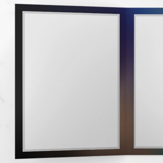 Schmetterling Dreifach-gefaltete Programmkarte (Innen Erste Seite)