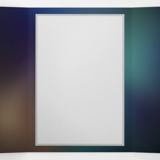 Schmetterling Dreifach-gefaltete Programmkarte (Innenseite Mitte)