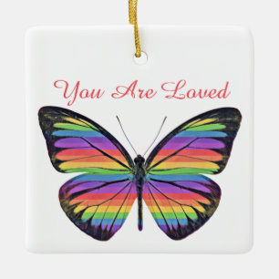 Schmetterling Du wirst geliebt Ornament