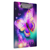 Schmetterling, dunkel, lila klemmbrett (Rechts)