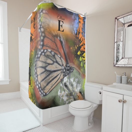 Schmetterling Duschvorhang (Beispiel)