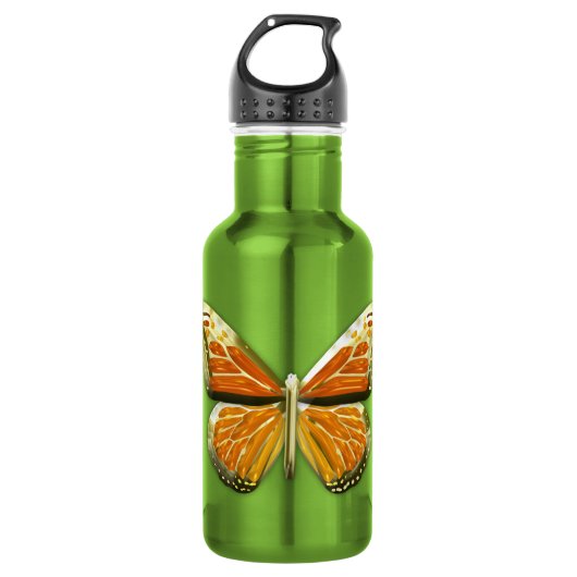 Schmetterling Edelstahlflasche (Vorderseite)