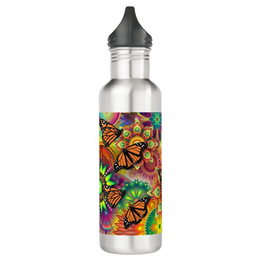 Schmetterling Edelstahlflasche (Links)