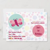 Schmetterling Einladung (Vorderseite)