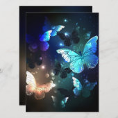 Schmetterling Einladung (Vorne/Hinten)