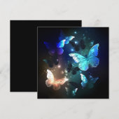 Schmetterling Einladung (Vorne/Hinten)