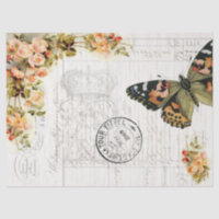 Schmetterling Eintagsfliegen Decoupage Gewebe