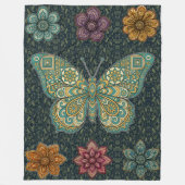 "Schmetterling - Erfolg" Fleecedecke (Vorderseite)
