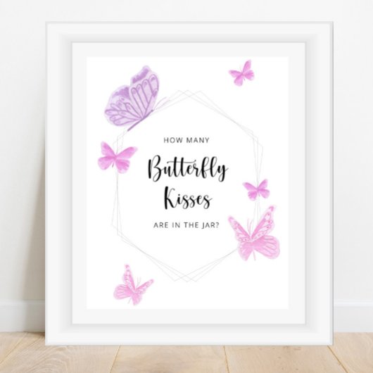 Schmetterling erraten, wie viele Schmetterlingsküs Poster