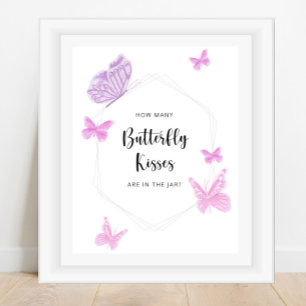 Schmetterling erraten, wie viele Schmetterlingsküs Poster