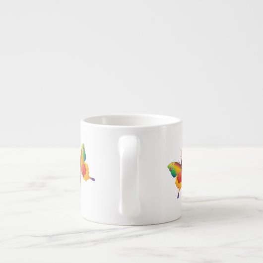 Schmetterling Espressotasse (Rückseite)