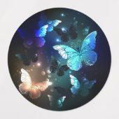 Schmetterling Etiketten (Design 2)