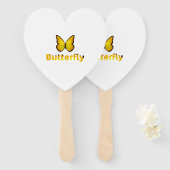 Schmetterling Fächer (Vorne und Hinten)