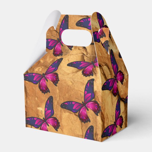 Schmetterling-Fahne Geschenkschachtel (Rückseite)