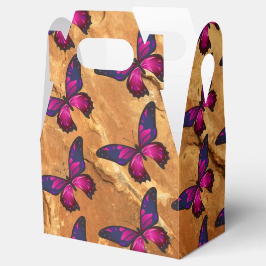 Schmetterling-Fahne Geschenkschachtel (Geöffnet)