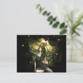 Schmetterling Fairy Fantasy Art Postkarte (Stehend Vorderseite)