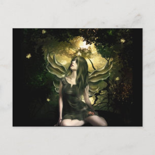 Schmetterling Fairy Fantasy Art Postkarte