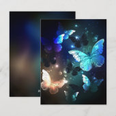 Schmetterling Feiertagskarte (Vorne/Hinten)