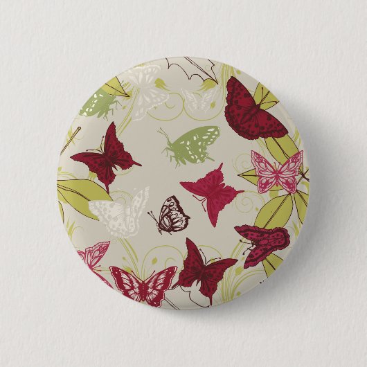 Schmetterling - fertigen Sie Schablone besonders Button (Vorderseite)