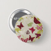 Schmetterling - fertigen Sie Schablone besonders Button (Vorne & Hinten)