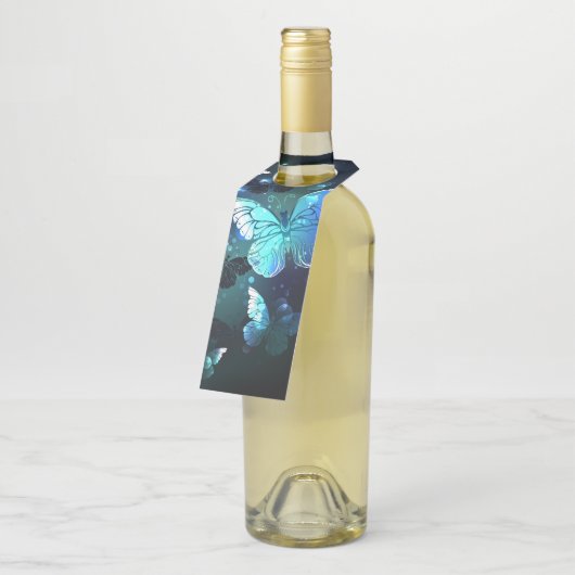 Schmetterling Flaschenanhänger (Angewinkelt)