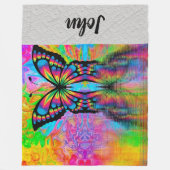 Schmetterling Fleecedecke (Vorderseite)