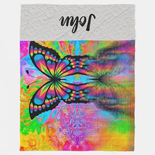 Schmetterling Fleecedecke (Vorderseite)