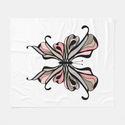 Schmetterling Fleecedecke (Vorderseite (Horizontal))