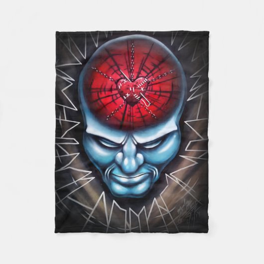 "Schmetterling" Fleecedecke (Vorderseite)