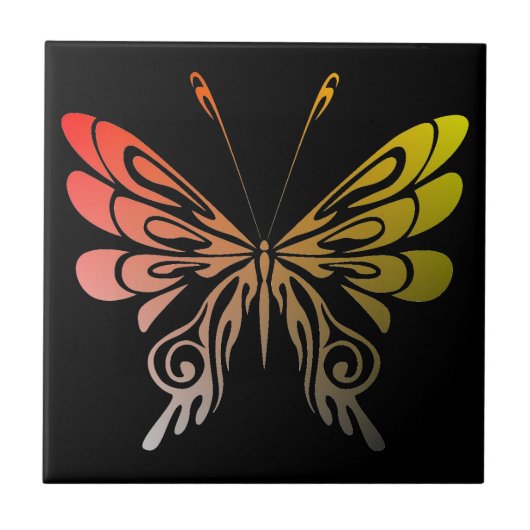 Schmetterling Fliese (Vorderseite)