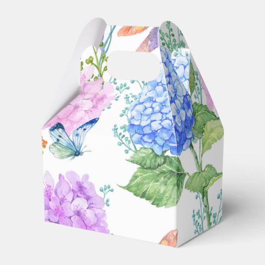 Schmetterling Floral Garden Gefälligkeitsbox Geschenkschachtel (Vorderseite)