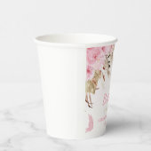 Schmetterling Florales Babyshower Pappbecher (Rechts)