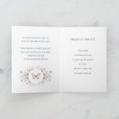 Schmetterling Florales Trauerprogramm Vorlage (Innenseite)