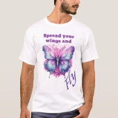 Schmetterling - Flügel verteilen und fliegen T-Shirt (Vorderseite)