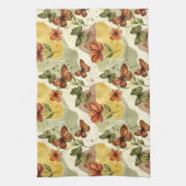 Schmetterling flüstert in die Erde Geschirrtuch (Vertikal)