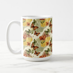 Schmetterling flüstert in die Erde Kaffeetasse