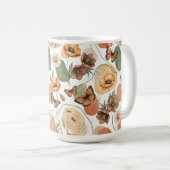 Schmetterling flüstert in die Erde Kaffeetasse (VorderseiteRechts)