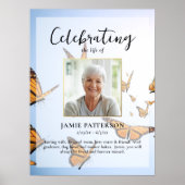 Schmetterling, Foto des Lebens, Beerdigung Poster (Vorne)