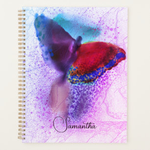 Schmetterling Foto Monogramm Ombre Rosa und Lila Planer