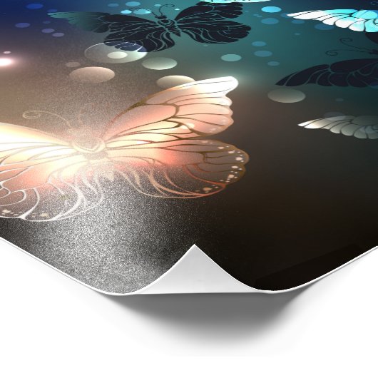 Schmetterling Fotodruck (Ecke)