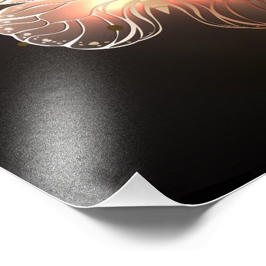 Schmetterling Fotodruck (Ecke)