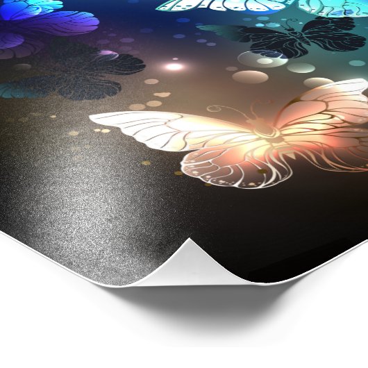 Schmetterling Fotodruck (Ecke)