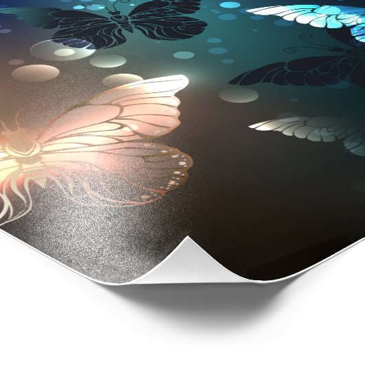 Schmetterling Fotodruck (Ecke)