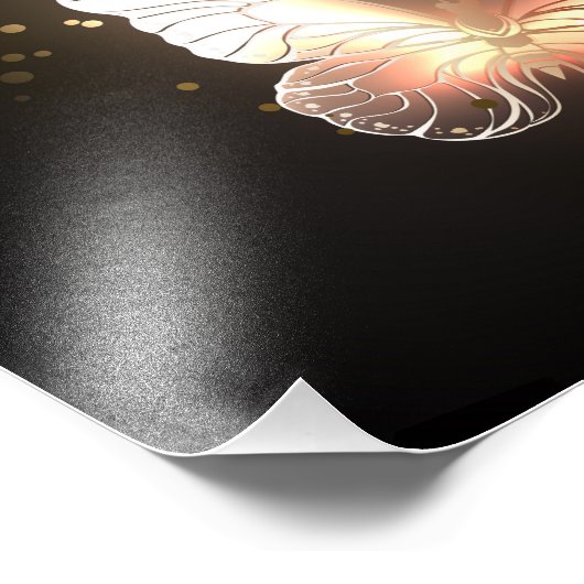 Schmetterling Fotodruck (Ecke)