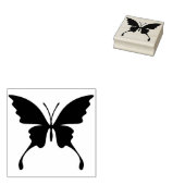 Schmetterling Frack Silhouette Briefmarke Gummistempel (Stempel)