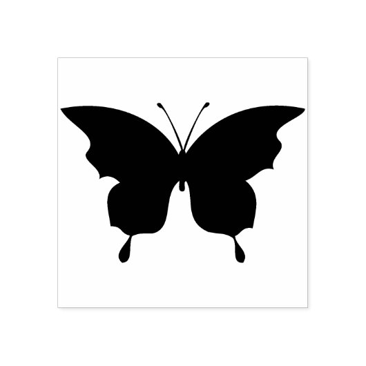Schmetterling Frack Silhouette Briefmarke Gummistempel (Prägung)